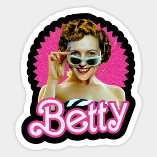 Betty White or Barbie Sticker